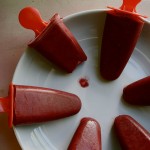 Dairy-free beet and cherry creamsicles