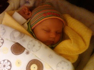newborn taking probiotics