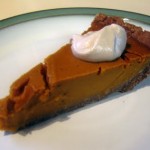 Gluten/sugar free pumpkin pie with cashew whipped cream