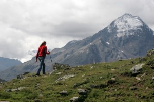 Hiking uphill