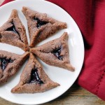 Gluten-free chocolate raspberry Hamantaschen