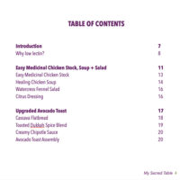 Table of Contents page 1