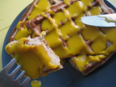 Sprouted buckwheat coconut waffles