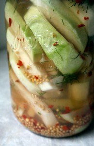 cultured kohlrabi dill pickles