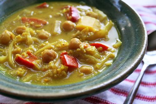 Chickpea millet stew