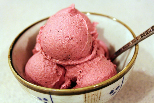 Probiotic-rich ice cream