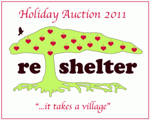 Re|shelter Holiday Auction: A call for in-kind donations