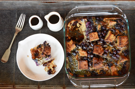 Gluten free blueberry french toast casserole