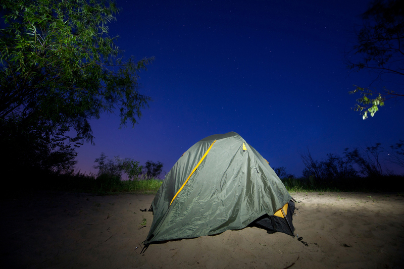 Tent living while homeless