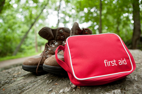 First aid kit.