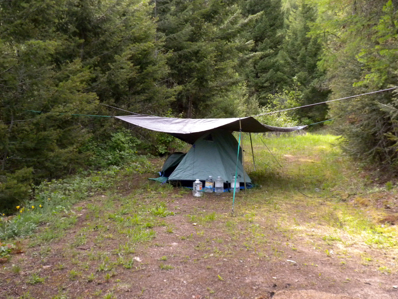 The author's current tent set-up.