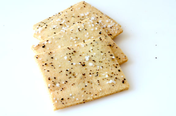Gluten free salt and pepper crackers