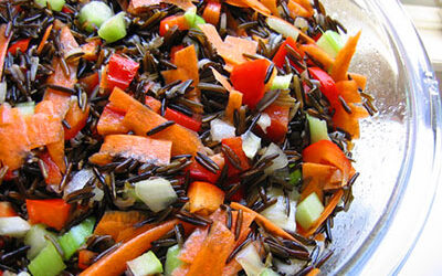 Sprouted Wild Rice Salad