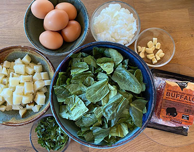 Tunisian Buffalo + Spinach Tagine