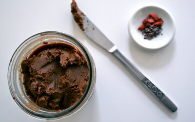 Sin in a jar: homemade coconut, cacao, & goji butter