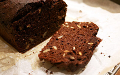 Grain-free chocolate pumpkinseed bread