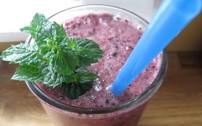 Watermelon blueberry smoothie