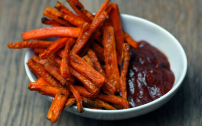 Baked carrot oven french fries