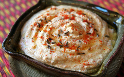 Toasted cumin and paprika hummus