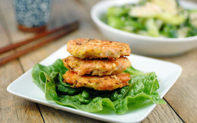 Gluten-free sesame salmon burgers