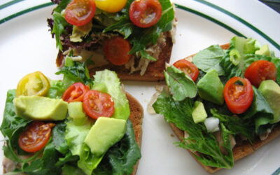 Chicken salad bruschetta