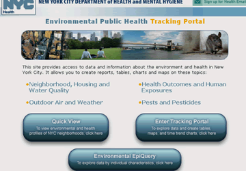 NEW: NYC Environmental Public Health Tracking Portal