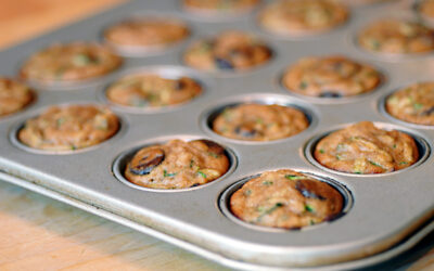 Zucchini chocolate chip muffins